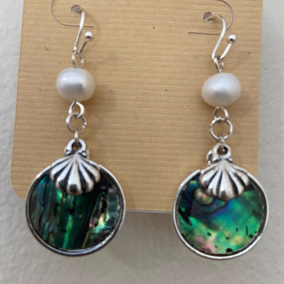 🌸Audubon Multicolor Pearls Seashells Earrings - Picture 1 of 1